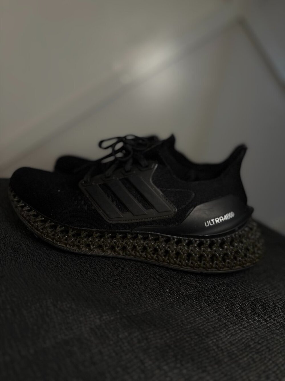 Adidas Ultraboost 4D Black Athletic Running Shoes - Picture 5 of 5